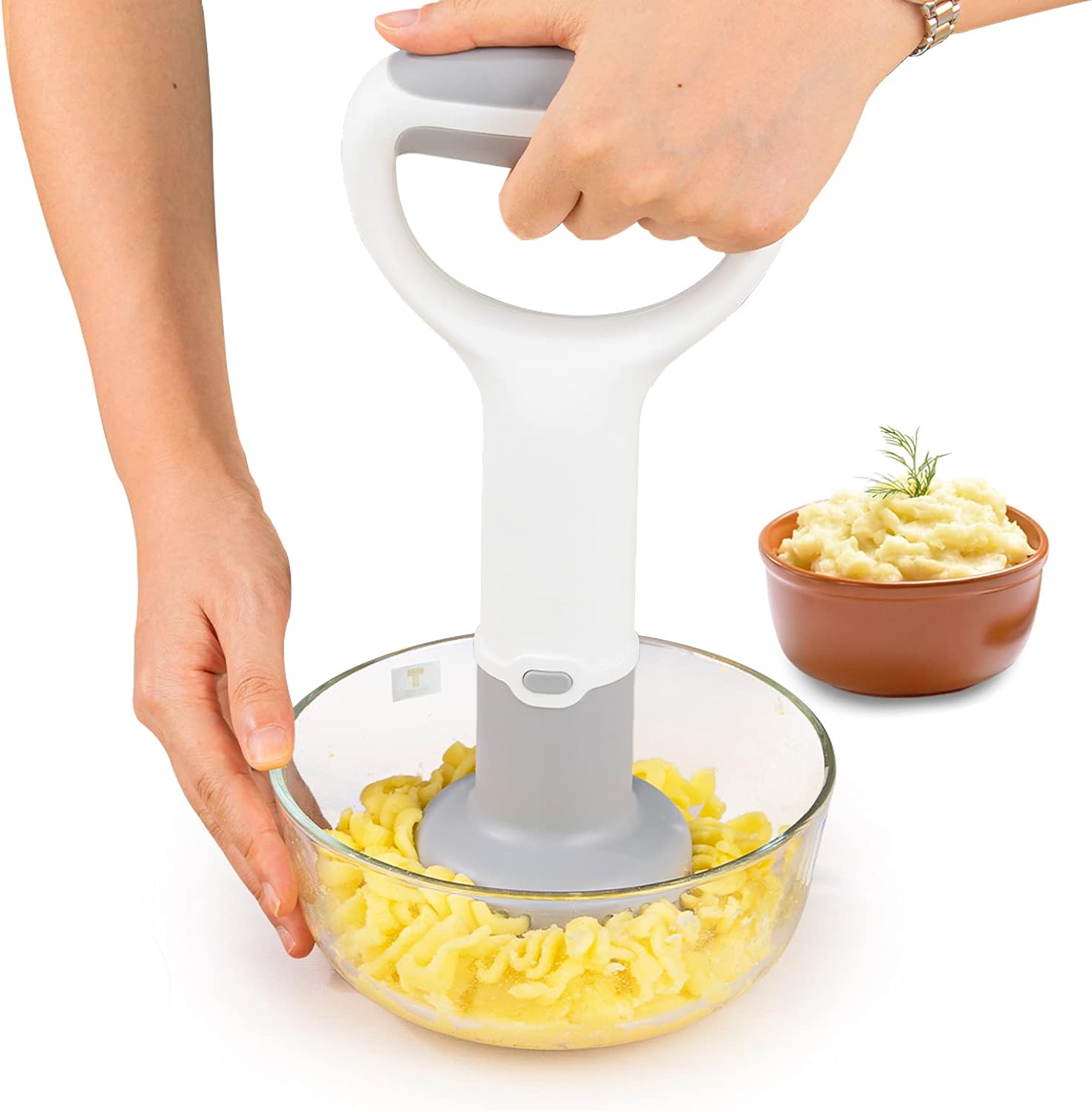 Schiacciapatate Elettrico In Acciaio Inox 1100W – Capacità 40-100 Kg/h, Per Purè, Pappe E Succhi, Uso Professionale E Domestico